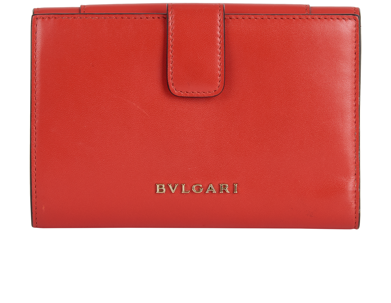 Bulgari Serpenti Small Wallet, &pound;280, Accessories, Red, Leather, Back view